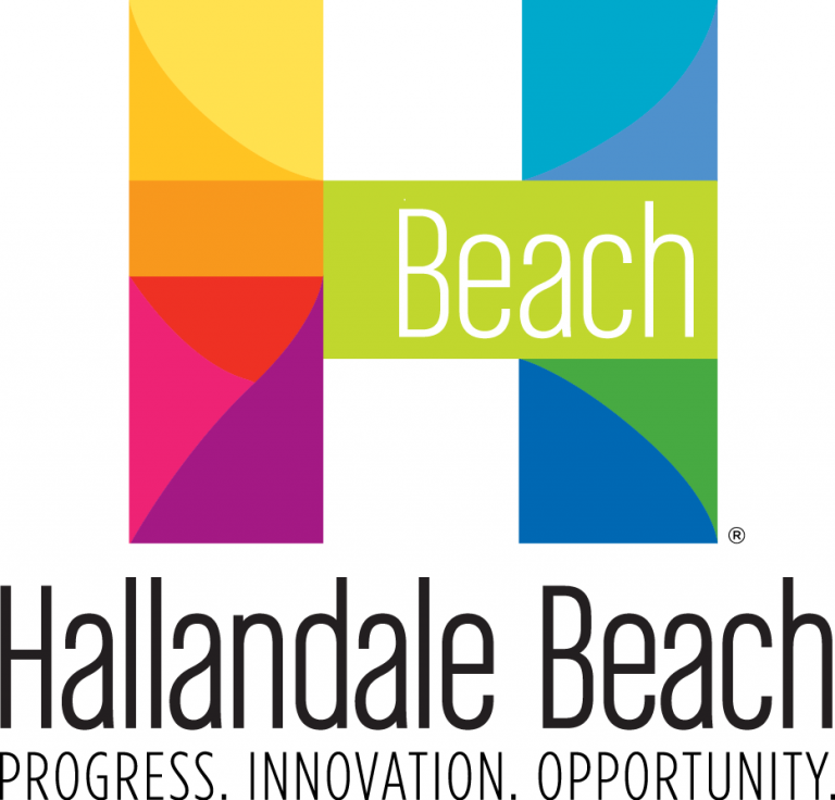 Hallandale City Logo With Tagline – Miami Beach – Rising Above